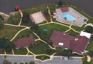 Leisure Knoll Manchester clubhouse aerial view