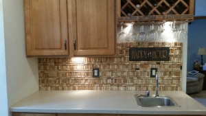 Excess wine corks Backsplash